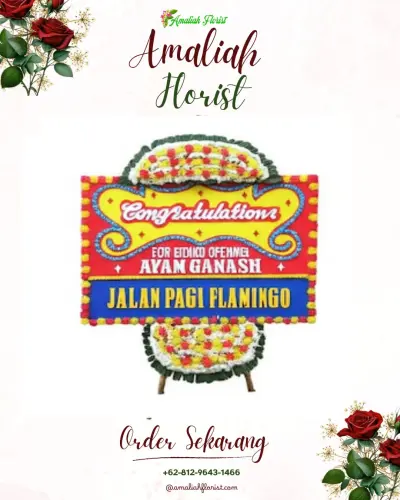 Bunga Papan Congratulation di Embong Kaliasin